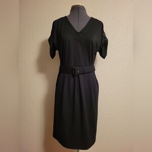 Spense Petite Black Knit Dress Size 6P